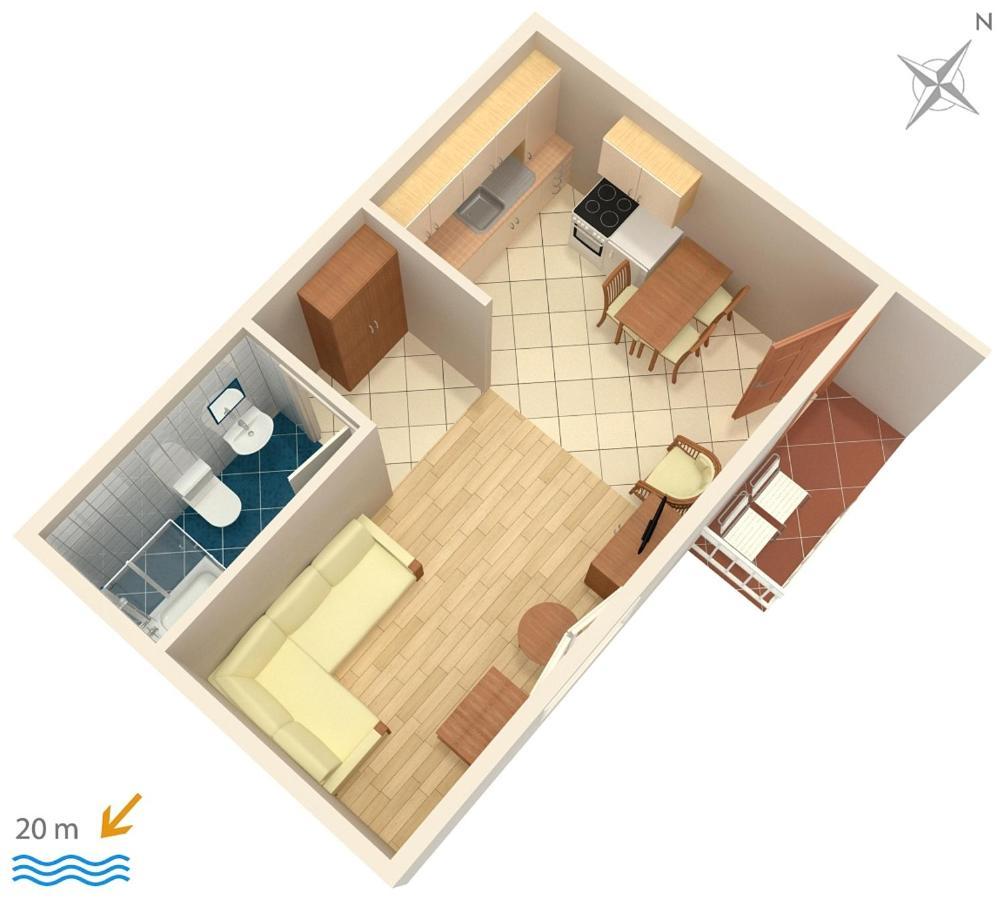 Apartments By The Sea Podgora, Makarska - 6713 Exterior foto